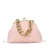 Bolso de Noche Plegado Estilo Nuevo Transfronterizo para Mujer Tendencia de Moda Otoño e Invierno 2025 Bolso Cruzado de Hombro con Cierre de Cadena