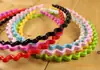 2667 accesorios para el cabello tocado diadema color caramelo diadema de plástico diadema de onda diadema para cabello fino joyería pequeña al por mayor