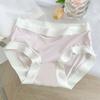 Ropa Interior Sin Costuras de Seda de Hielo para Mujer Cintura Media Entrepierna de Algodón Puro Transpirable Ultradelgada Fresca Estilo Japonés Chica Estudiante Estilo Coreano Bragas