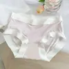 Roupa íntima feminina ultra fina com toque de seda de gelo, sem marcas, de cintura média, feminina, leve, tipo bainha, roupa íntima para meninas, shorts triângulo respirável para meninas