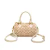 Bolso Mini Boston Vintage con Monograma para Mujer Bolso de Hombro Cruzado de Moda 2026 Nuevo Bolso Almohada de Mano en Forma de C para Mujer