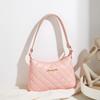Bolso de moda para la axila bolso2023 nuevo bolso de hombro combinable entrega de una sola pieza para comercio exterior Bolso de mujer con textura de cuadros de diamante