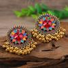 Pendientes Largos Bohemios Cuidadosamente Seleccionados para Mujer, Pendientes de Borla Acrílica Coloridos Retro, Estilo Étnico de Yunnan, Versátiles