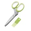 Atacado de fábrica tesoura de cebola de cinco camadas tesoura para comida complementar infantil tesoura para algas tesoura para pimenta tesoura multifuncional tesoura para algas papel picado