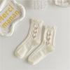 Meias de renda branca Meias de comprimento médio para crianças Primavera e verão Thin ins Moda estilo coreano All-match Cute Japanese Student Meias