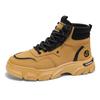 Botas de Caña Alta Zapatos de Hombre Otoño Nuevo Transpirables Zapatos de Trabajo para Hombre Estilo Coreano Versátil Estilo Británico Botines de Suela Gruesa