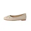 Sapatos Redondos de Couro Completo com Laço Boca Rasa Pele de Ovelha Estilo Coreano Moda Retrô Sapatilhas Macias Modernas