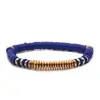 Pulsera de Arcilla Suave Popular Transfronteriza Europea y Americana 6 mm Colorida Estilo Étnico Bohemio para Mujer Pulsera Elástica Hecha a Mano