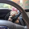 Decoração de Interior de Carro Enfeites Boneco Panda Novo Pisca-pisca Limpador Figurine para Mulheres