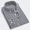 Exportação Transfronteiriça Ebay Aliexpress Amazon Camisa de Manga Comprida Masculina Slim Estilo Coreano Tendência Casual Camisa Listrada