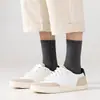 Calcetines para Hombre para Primavera, Verano e Invierno, Calcetines de Doble Aguja, Calcetines de Media Pantorrilla, Antibacterianos, Desodorantes, Absorbentes de Sudor, Calcetines Deportivos, Calcetines de Negocios Transpirables, Calcetines Zhuji