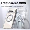 Nova capa para celular Google 10 com suporte giratório 360 para Pixel 8A/8Pro, capa magnética transparente para celular
