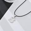 Nuevo collar de acero inoxidable europeo y americano con 26 letras, estilo hip hop, cadena mágica para clavícula, collar con inicial para pareja, venta al por mayor