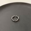 Anillo Geométrico con Cuentas para Mujer Estilo Coreano Moda Ola Retorcida para el Día a Día Anillo Abierto Apilable Hip Hop Anillo para el Dedo Índice Moderno