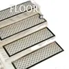 Tapete moderno minimalista para degraus, tapete longo absorvente antiderrapante de 3,5 mm, tapete antiderrapante para degraus, tapete para degraus interno
