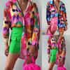 Spot Amazon AliExpress nova camisa longa estampada
