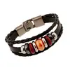 Joyería punk pulsera original de amor para estudiantes pulsera de pareja tienda de 10 yuanes suministro pulsera tejida de cuero de vaca