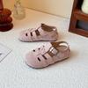 Zapatos Birkenstock Retro Estilo Coreano para Niños 2026 Moda de Verano Zapatos Casuales con Marco para Niñas Sandalias Romanas para Bebé Niña