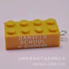 8764 Colgante Llavero de Bloque de Construcción de Puntos 2x4 Colorido Accesorios de Joyería Hechos a Mano DIY Colgante Producto Combinado Transfronterizo