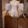 Luvas de Malha Longas com Mangas Bufantes para Noiva Mangas Bufantes Vestido Vintage de Luxo Acessórios de Casamento Fotografia
