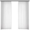 Cortina de Gasa Transparente Blanca Vertical Estilo Veneciano Chifón Simple Nórdico Moderno Sala de Estar Balcón Dormitorio Cortina de Gasa de Luz y Sombra