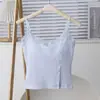 Camiseta sin mangas de encaje acanalado de algodón puro estilo deseo puro para mujer otoño e invierno con copas push-up realza el busto prenda interior sin tirantes