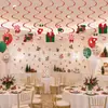Atmosfera de Festival de Natal Bandeirola de Puxar de Aniversário Elementos de Meia de Natal Faixa de Letras Topper de Bolo Decorações