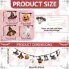 Guirnaldas de Halloween Personalizadas, Nuevas Banderas Decorativas Festivas Transfronterizas, Guirnaldas de Decoración para Fiestas, Banderines Colgantes, PVC
