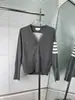 Venda Direta de Fábrica de Suéter de Vela de Malha nas Costas com Gola e Manga Longa Feminino de Alta Qualidade para Primavera e Outono