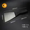 Espátula, raspador, raspador de masilla con mango de hierro, hoja de acero azul-negro, herramienta para enyesar, placa de hierro engrosada