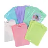 Bolsa Autocierre Color Macarrón Bolsa Holográfica Bolsa de Hueso Compuesto Engrosado Bolsillo Sellado para Joyería Bolsa de Empaque para Cosméticos