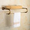 Estante para toallas de baño de cobre antiguo Estilo europeo Estante para toallas tallado Estante de almacenamiento para baño inodoro Juego de accesorios de baño Transfronterizo