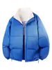Jaqueta de Algodão Mais Vendida Masculina Inverno Novo Estilo Plus Veludo de Lã de Cordeiro Espessada Casal Gola Alta Casual Tendência Jaqueta de Algodão Casaco Roupas de Algodão