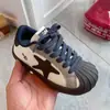 2026 Otoño Nuevo Estilo Zapatos de Tablero con Cabeza de Concha de Estrella Retro para Niños Niños y Niñas Suela Suave Transpirables Versátiles Casuales Zapatos para Niños
