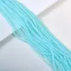 Cuentas de cristal de imitación de jade, cuentas redondas de vidrio de 4 mm, material artesanal para pulseras, collares, accesorios de joyería con cuentas, venta al por mayor