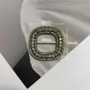 Fivela de Joia Quadrada Love de Diamante Cinza Liga Fivela de Toalha de Seda de Alta Qualidade Fivela de Sapato Fivela de Bolsa Nó de Canto para Roupas Fivela Japonesa