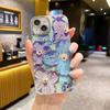 Pintura al Óleo Flor Azul Adecuado para Funda de Teléfono iPhone16proamx Apple 13 Todo Incluido 12 Femenina 14 Todo Incluido 11 Coreano