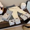 Leggings para niñas Primavera y Otoño 2025 Nuevos Pantalones Casuales Elegantes para Bebé Otoño Pantalones Exteriores de Princesa para Niños