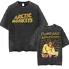 Europeu Transfronteiriço CódigoRetro Rock Arctic Monkeys Álbum de Música Gráfico T-
