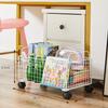 Estante Simples, Prateleira de Armazenamento de Chão para Debaixo da Mesa, Armazenamento de Livros, Carrinho Lateral de Mesa, Estante, Móvel