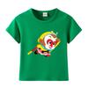 Roupas infantis de Sun Wukong camiseta infantil de manga curta verão algodão gola redonda top para meninos confortável respirável camiseta de verão