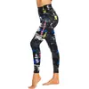 Pantalones de Yoga para Mujer de Primavera y Otoño Transfronterizos Estampado de Leopardo Casual Deportivos Ajustados de Cintura Alta Leggings de Fitness