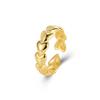 Versión coreana del anillo de costura de amor creativo de plata esterlina S925 para mujer, nicho de viento frío, pequeño libro rojo con joyas de plata