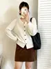 Suéter suelto y casual para mujer de talla grande, colección otoño 2026, cárdigan de punto casual versátil para damas de talla grande
