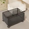 Estante de almacenamiento debajo del mueble del baño, cesta de lavandería multifuncional al lado de la lavadora, cesto de ropa sucia, carrito de almacenamiento pequeño