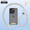 Cordón para Teléfono de Cuello Portátil Cruzado de 8 mm Hebilla Metálica de Alto Grado Ajustable Espaciador Correa para Cámara Anti-Pérdida para Exteriores