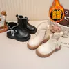 Dr. Menina. Botas Martens Malha Pérola Laço Botas Princesa Doce 2026 Outono Novas Botas de Cano Curto Para Crianças Médias e Grandes Botas da Moda
