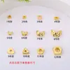 Cor Dourada 18K Preserva Cor Triangulares Irregulares Espaçadores de Prata Contas Soltas Artesanais DIY Pulseira Colar Acessórios para Miçangas