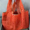 Nova bolsa de compras portátil espessa dobrável bolsa de compras de supermercado portátil grande de nylon com alça de ombro