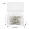 Agulha de diamante transparente de 38 mm de comprimento transfronteiriça, variedade de quantidades, agulha de posicionamento opcional, lenço de seda, buquê fixo, lenço de casamento